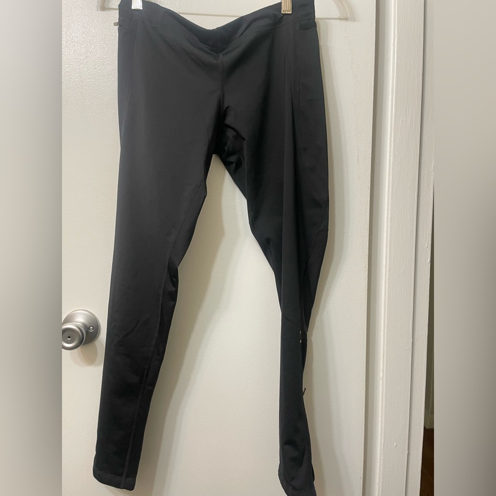 Nike black long tights size M, low cut